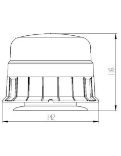 LED-Warnleuchte TruckLED 39x LED Magnetfuß 2
