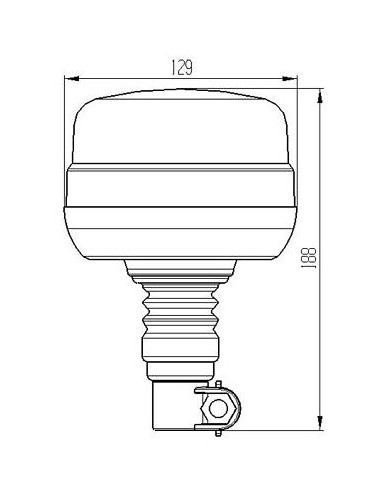 LED-Warnleuchte TruckLED 39x LED flex