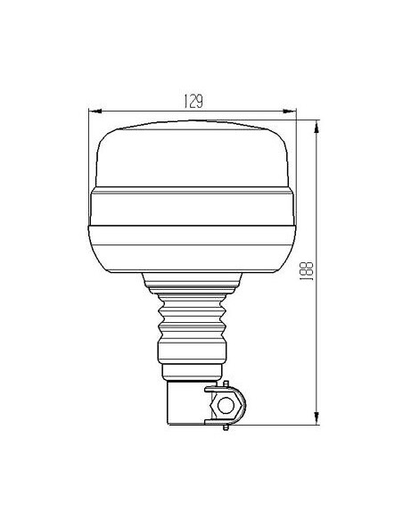 LED-Warnleuchte TruckLED 39x LED flex