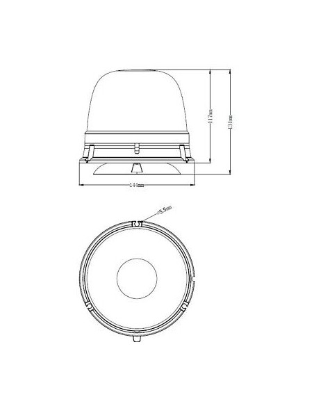 LED-Warnleuchte 28W 10x LED Manet