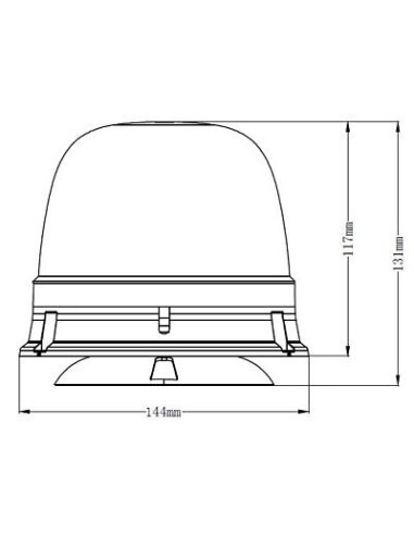 LED-Warnleuchte 28W 10x LED Manet