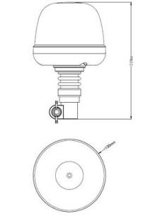 LED-Warnleuchte 28W 10x LED flex 2