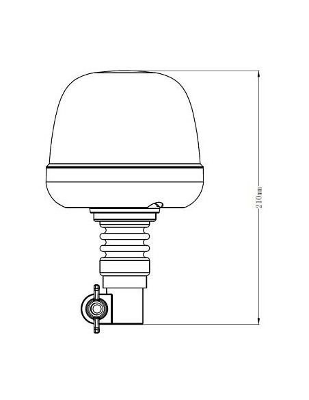 LED-Warnleuchte 28W 10x LED flex