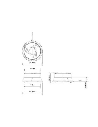 LED-Warnleuchte 19W 30x LED-Magnet