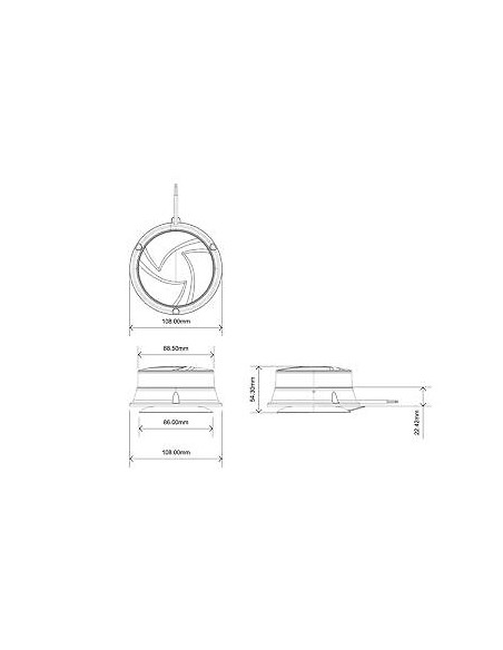 LED-Warnleuchte 19W 30x LED-Magnet