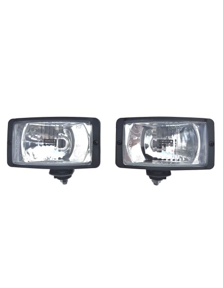 2x Scheinwerfer 24V Halogen SUV OFFROAD Universal Fernlicht H3 mit Glühbirnen