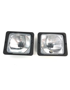 2x Scheinwerfer H4 Fernlicht Positionslicht Abblendlicht Traktor mit Glühbirnen 2