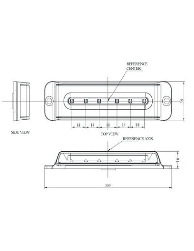 Strobo 6 LED-Lampe ECE R10 R65