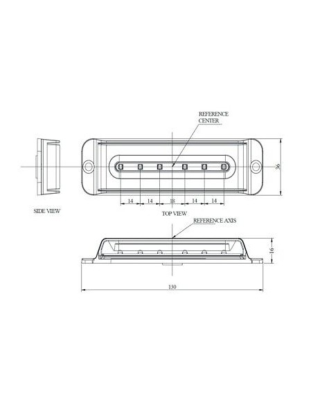 Strobo 6 LED-Lampe ECE R10 R65