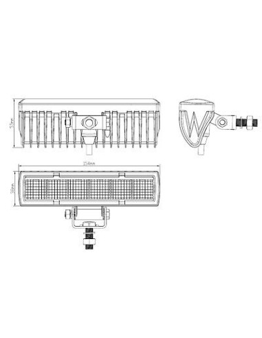 LED Stirnlampe 6x LED 18W Combo