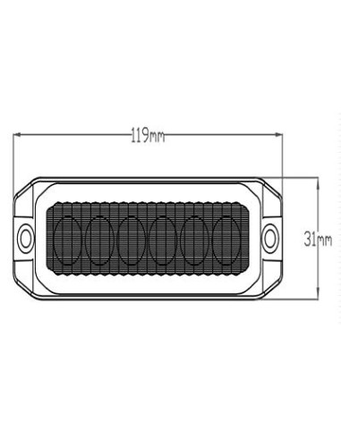 LED-Strobolicht TL 6xLED 1224V