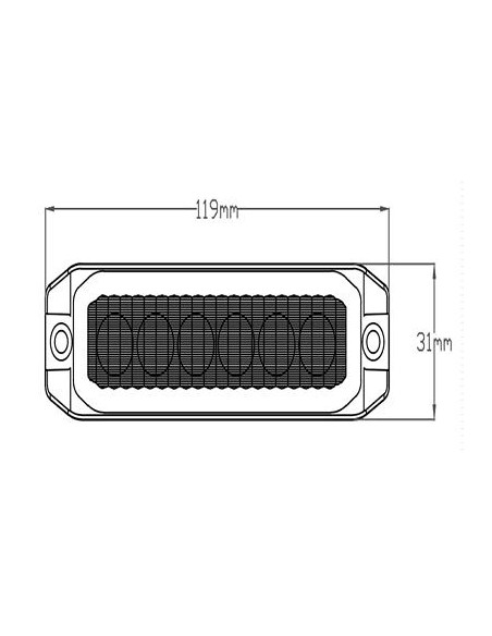 LED-Strobolicht TL 6xLED 1224V