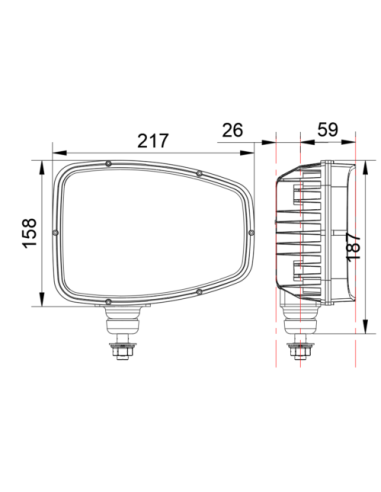 LED-Scheinwerfer R148 R149 links