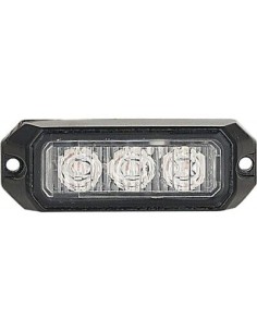 Stroboskoplampe 3x LED orange R10 + 5m Kabel