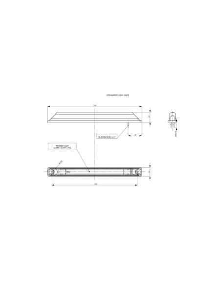 LED Umrissleuchte Begrenzungsleuchte Positionsleuchte weiß LKW PKW Anhänger E9