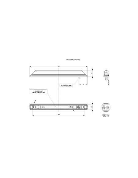 LED Umrissleuchte Begrenzungsleuchte Positionsleuchte rot LKW PKW Anhänger E9