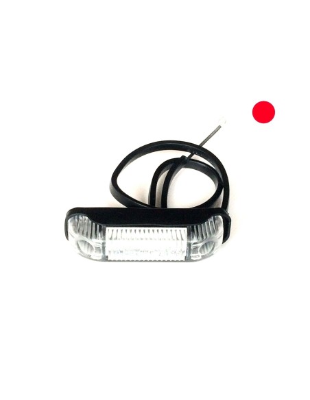 LED Umrissleuchte ROT 80x18x23 Begrenzungsleuchte mit Kabel 12V 24V LKW Anhänger