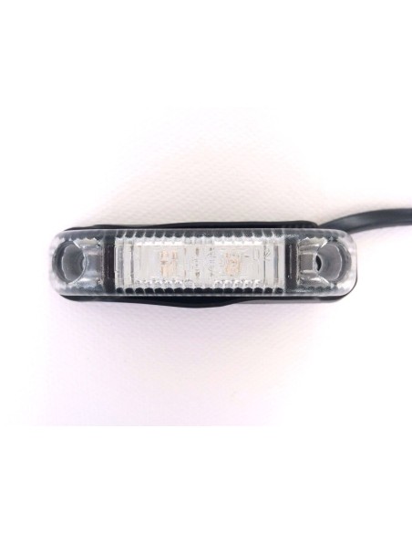 LED Umrissleuchte ROT 80x18x23 Begrenzungsleuchte mit Kabel 12V 24V LKW Anhänger