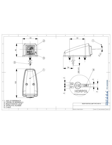 LED Umrissleuchte Begrenzungsleuchte rot LKW Anhänger Wohnwagen 12V 24V Kabel E9