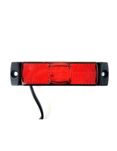 LED Umrissleuchte ROT 130x14,5x32 Begrenzungsleuchte 12V 24V LKW Anhänger