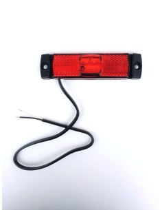 LED Umrissleuchte ROT 130x14,5x32 Begrenzungsleuchte 12V 24V LKW Anhänger 2