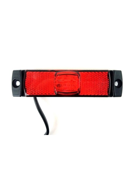 LED Umrissleuchte ROT 130x14,5x32 Begrenzungsleuchte 12V 24V LKW Anhänger