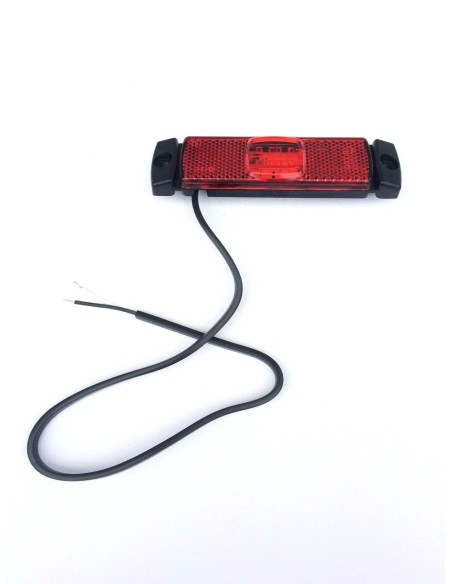 LED Umrissleuchte ROT 130x14,5x32 Begrenzungsleuchte 12V 24V LKW Anhänger