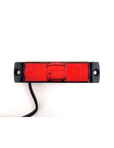 LED Umrissleuchte ROT 130x14,5x32 Begrenzungsleuchte 12V 24V LKW Anhänger