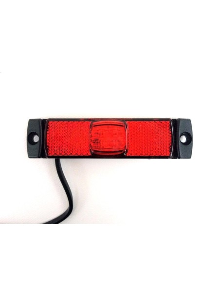 LED Umrissleuchte ROT 130x14,5x32 Begrenzungsleuchte 12V 24V LKW Anhänger