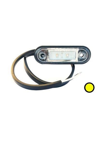 Gelb  LED  Umrissleuchte  78x18x22 mm Begrenzungsleuchte 12V 24V LKW Anhänger E9