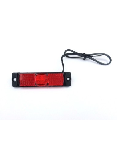 LED Umrissleuchte ROT 130x14,5x32 Begrenzungsleuchte 12V 24V LKW Anhänger
