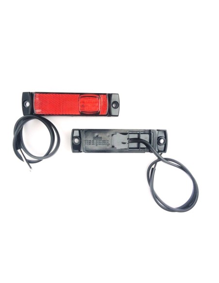 2x LED Begrenzungsleuchte 12V 24V Umrissleuchte Rot Anhänger LKW 130x32x14,5 SET