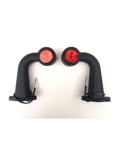 2x LED Begrenzungsleuchte 12V 24V Umrissleuchte Seitenleuchte Anhänger LKW Arm