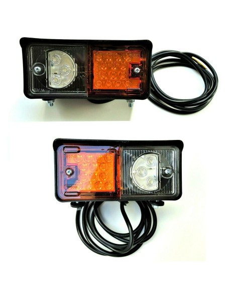 2x LED Positionsleuchte m.Blinklicht Traktor Schlepper Bagger Positionslicht SET