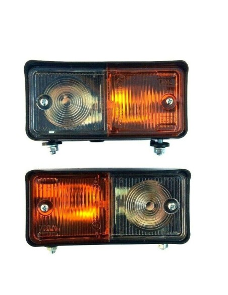 2x Positionsleuchte mit Blinklicht Schlepper Traktor Oldtimer Positionslicht SET