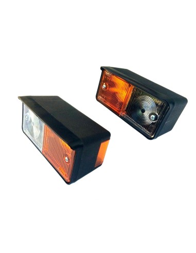 2x Positionsleuchte mit Blinklicht Schlepper Traktor Oldtimer Positionslicht SET