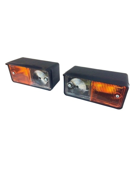 2x Positionsleuchte mit Blinklicht Schlepper Traktor Oldtimer Positionslicht SET
