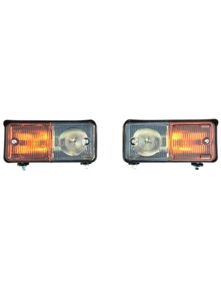 2x Positionsleuchte mit Blinklicht Schlepper Traktor Oldtimer Positionslicht SET