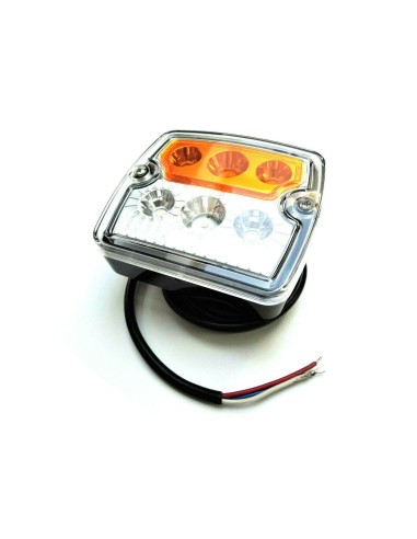 2x LED Blink-Positionsleuchte E9 12V 24V Trailer LKW PKW Anhänger Traktor Bagger