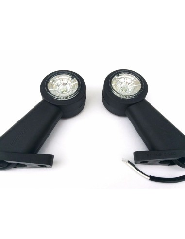2x LED Umrissleuchte Seitenleuchte Anhänger LKW Begrenzungsleuchte 12V 24V Arm