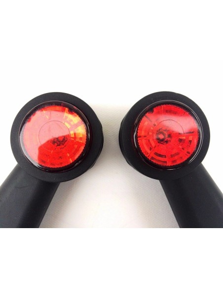 2x LED Umrissleuchte Seitenleuchte Anhänger LKW Begrenzungsleuchte 12V 24V Arm