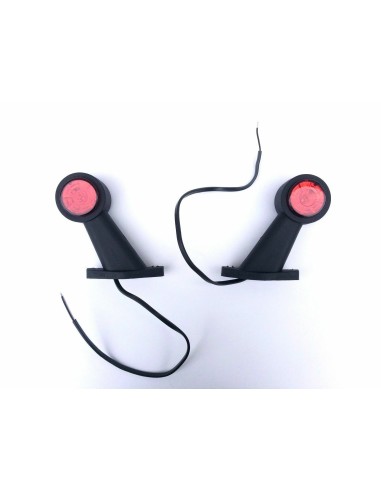 2x LED Umrissleuchte Seitenleuchte Anhänger LKW Begrenzungsleuchte 12V 24V Arm