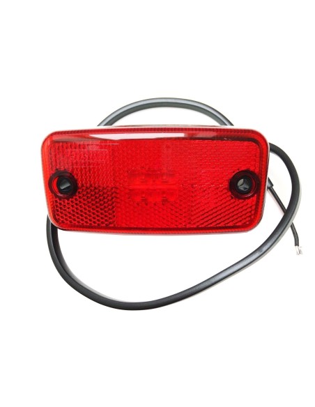 Rot LED Umrissleuchte 12V 24V 110x54x16 Begrenzungsleuchte mit Kabel LKW Trailer