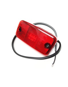 Rot LED Umrissleuchte 12V 24V 110x54x16 Begrenzungsleuchte mit Kabel LKW Trailer 2