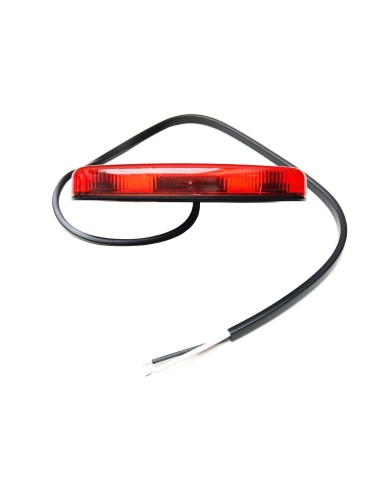Rot LED Umrissleuchte 12V 24V 110x54x16 Begrenzungsleuchte mit Kabel LKW Trailer