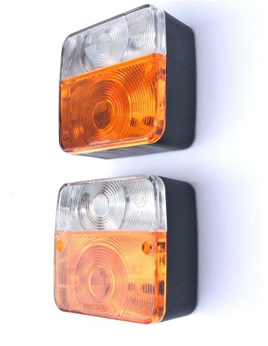 2x Blink-Positionsleuchte Traktor Schlepper Oldtimer Positionslicht Blinklicht
