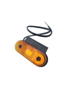 LED Begrenzungsleuchte 12V 24V Umrissleuchte Gelb Anhänger LKW 120x67x18 Halter 2