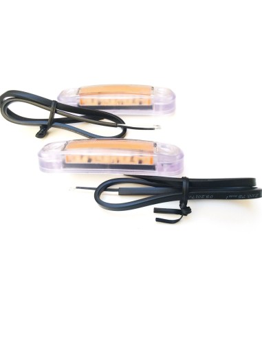 2x LED Umrissleuchte  Begrenzungsleuchte  12V 24V Gelb LKW PKW E9  Anhänger  SET