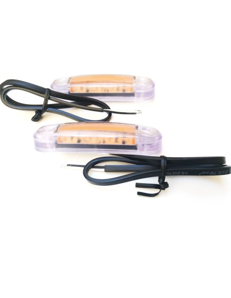 2x LED Umrissleuchte  Begrenzungsleuchte  12V 24V Gelb LKW PKW E9  Anhänger  SET