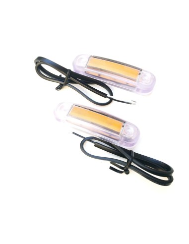 2x LED Umrissleuchte  Begrenzungsleuchte  12V 24V Gelb LKW PKW E9  Anhänger  SET